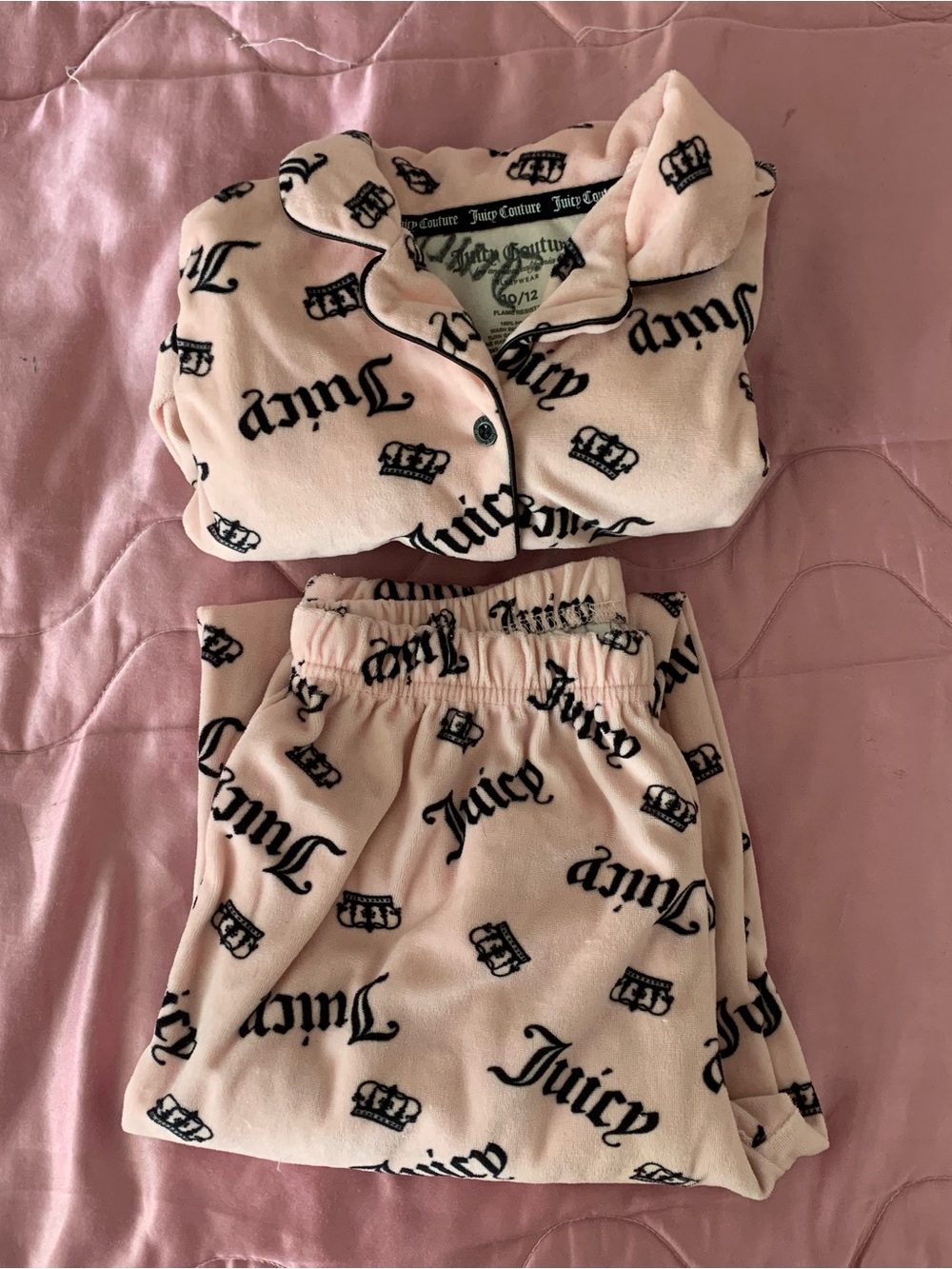 Juicy Couture Pink Logo Pajama Top